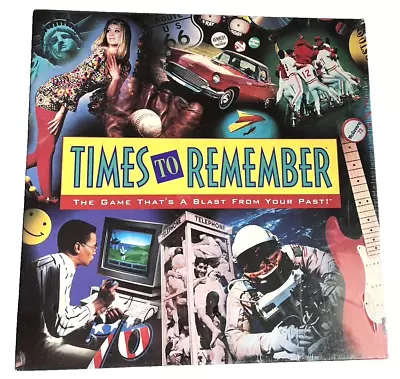 Vintage Milton Bradley 1991 Times To Remember Trivia Board Game New Sealed • $15.99