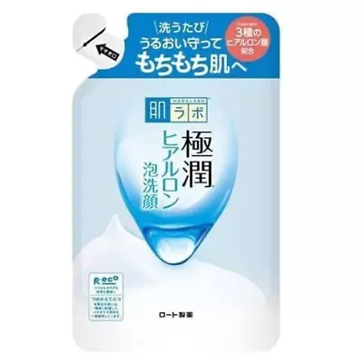 Hada Labo Gokujyun Super Hyaluronic Acid Face Wash Cleansing Foam Refill Package • $9.50