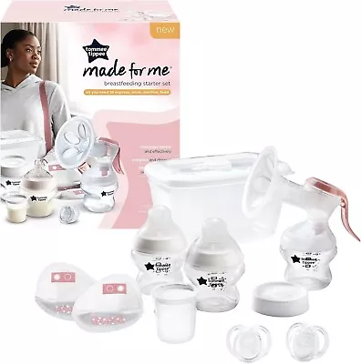 Tommee Tippee Breastfeeding Starter Kit With Pump Bottles Steriliser Box Ect. • £27.99