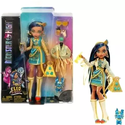 Monster High Cleo De Nile Fashion Doll With Blue Streaked Hair Signature Look • $39.87