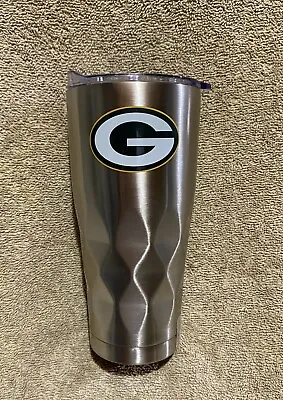 Green Bay Packers Travel Tumbler 22oz Stainless Steel NFL Coffee Mug Hot Or Cold • $15.99