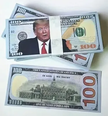 Trump 100 Dollar Bill Maga Trump 2024 Presidential Race Novelty Money Bill • $1.89