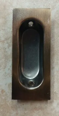 Small Rectangular Flush Finger Cup Pull Sliding Door Hardware Choice Of Finish • $3.49