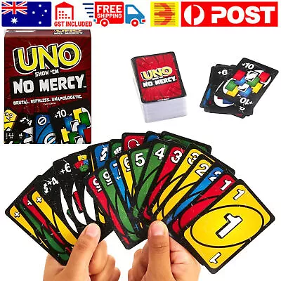 Uno-Show Em No Mercy Board Card Game Toys 168 Cards For Family Night Travel Game • $13.59