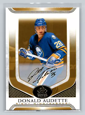 2020-21 SP Signature Edition Legends #245 Donald Audette -Gold Facsimile Auto • $1.99