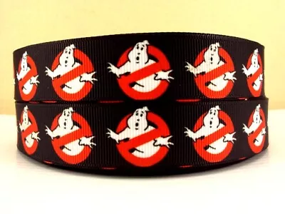 1 Metre Ghostbusters Ribbon Size 7/8 Hair Bows Headbands Cake Card Making • £0.99