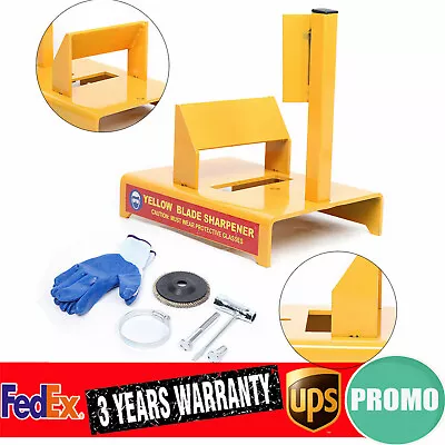 Yellow Lawn Mower Blade Sharpener (Without Grinder Motor ) Anti-corrosion/Rust • $27.55