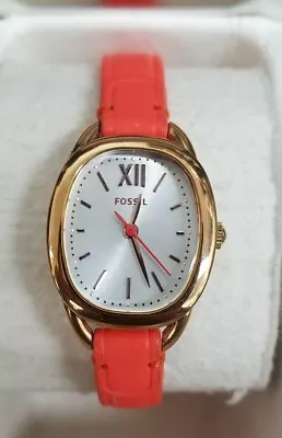Fossil Women's Orange Analog Display Quartz Watch ES3580  • $65