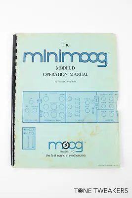 MOOG MINIMOOG OWNERS MANUAL Synthesizer Model D Mini Book VINTAGE SYNTH DEALER • $124.99