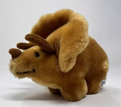 Dakin Triceratops Dinosaur Plush Stuffed Animal Toy Vintage 1984 7” Golden Lovey • $18.40