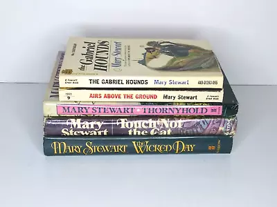 Lot Of 5 Mary Stewart Novels Books Vintage Gothic Romance Paperback Hardcover • $19.99