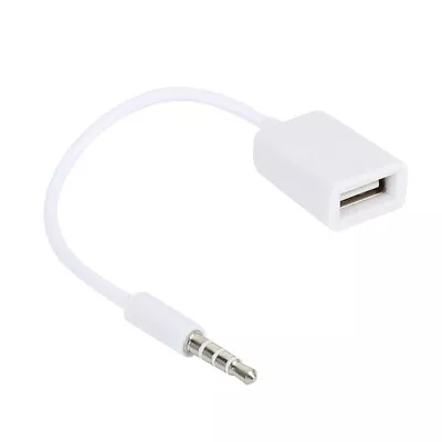 3.5mm Male AUX Audio Plug Jack To USB 2.0 Female Converter Cable Cord Car Maa • $7.33