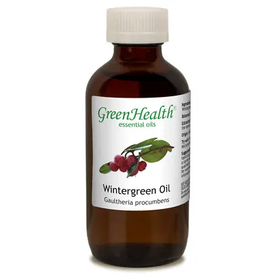 4 Fl Oz Wintergreen Essential Oil (100% Pure & Natural) - GreenHealth • $13.99