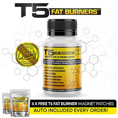 Strongest T5 Fat Burner Weight Loss Diet Slimming Pills • £13.49