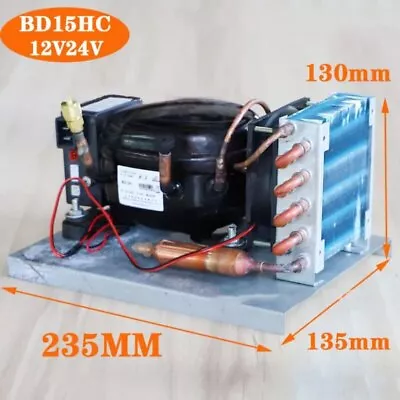 BD15HC DC Compressor Condensing Unit Micr Refrigerator Refrigeration Unit 12V24V • $158.99