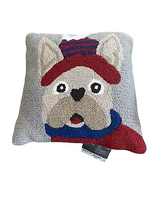 Martha Stewart Frenchie Dog Throw Pillow 18x18 New Decor Couch Pillow Kids • $19.06