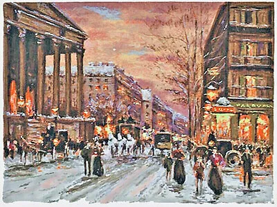 L’ MADELEIN - Evening In Paris Rare S/N Original Serigraph By Andre Boyer • $450