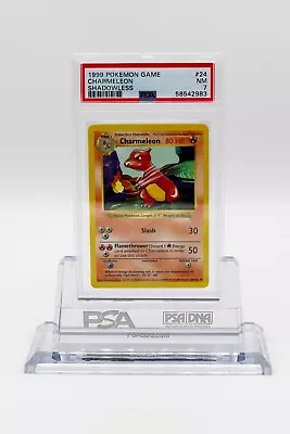 $5.50 • Buy 1999 Pokemon Base Set #24 Charmeleon Shadowless PSA 7 Graded Near Mint