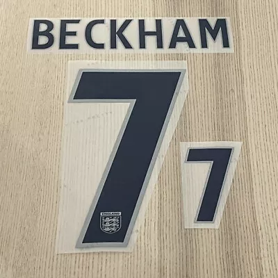 Retro England Euro 2004 David Beckham Nameset Home Shirt Jersey Nameset Printing • £13.99