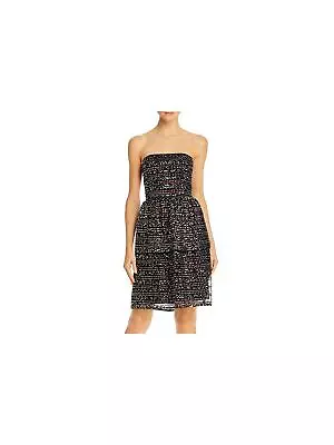 Aidan Mattox Women's Tiered Sequined Cocktail Dress Black Size 12 • $27.50