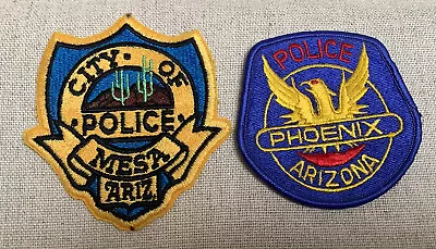 Arizona Mesa And Phoenix Police Department Uniform Patches Iron Or Sew • $11.34