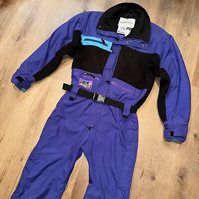 Obermeyer KFO Ski Suit One Piece Snowsuit Snow Bib Retro Vtg 80s 90s Mens MEDIUM • $174.99