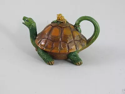 Miniature Plastic Replica Minton Majolica Tortoise Teapot • $29.95