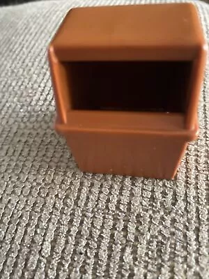 Vintage Fisher Price Little People McDonalds Brown Garbage Trash Can 2552 • $17.95