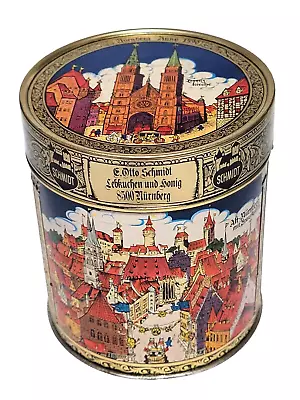 German E. Otto Schmidt Gingerbread Artists Tin With Picture Panels • $18.99