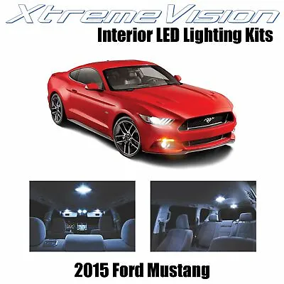 XtremeVision Interior LED For Ford Mustang 2015+ (8 PCS) Cool White • $9.99