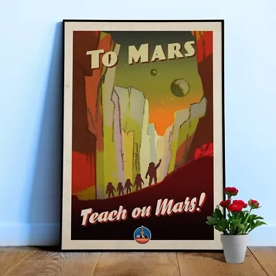 To Mars! — Vintage Space Poster Retro Space Art Propaganda Poster • $29