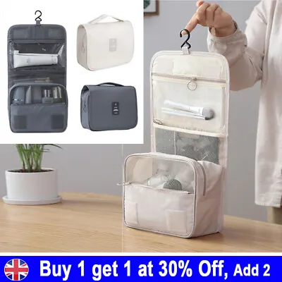£7.89 • Buy Women Wash Bag Toiletry Handbag Hanging Travel Case Cosmetic Make Up Pouch YE