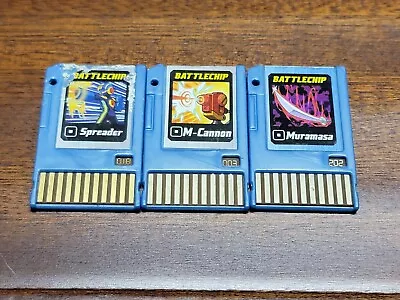 Megaman Battle Chip (3) Lot - M-Cannon Muramasa Spreader • $19.99