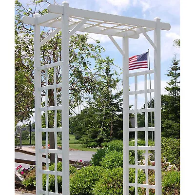 Dura-Trel Outdoor Gardening PVC Vinyl 57 X 85 X 22 Inches Elmwood Arbor (Used) • $87.33