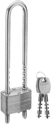 Master Lock 517D Laminated Steel Warded Ratcheted Bike Padlock With Adjustable S • $38.29