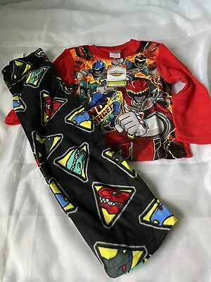 $9.99 • Buy Power Rangers Dino Charge Boys Fleece Pajama Set - Size 6 - New