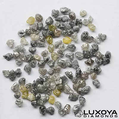 12 Piece Silver Yellow Natural Loose Raw Rough Uncut Diamond 2-3MM • $0.99