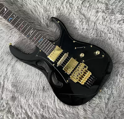 $288.97 • Buy Custom JEM Electric Guitar In Black HSH Pickups 7V Gold Hardware Free Shipping
