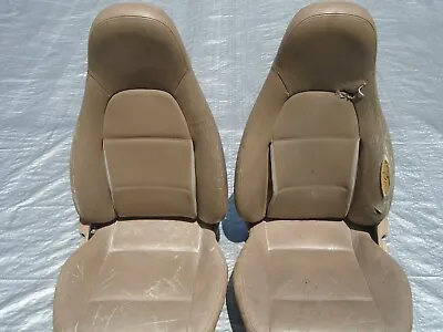 99-00 Mazda Miata Tan Leather Seats / Pair Set OEM USED #2 • $349.95