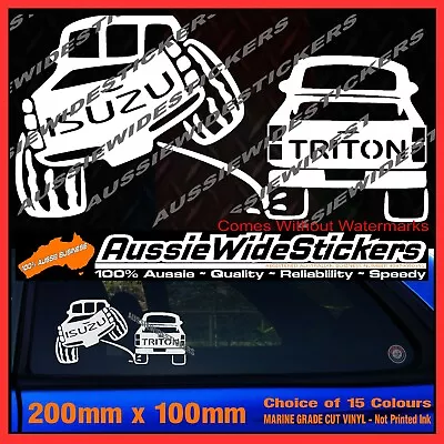 DMAX D-Max Stickers Accessories Ute MX Funny TRUCK PEE 200mm For ISUZU 4x4 • $6.90