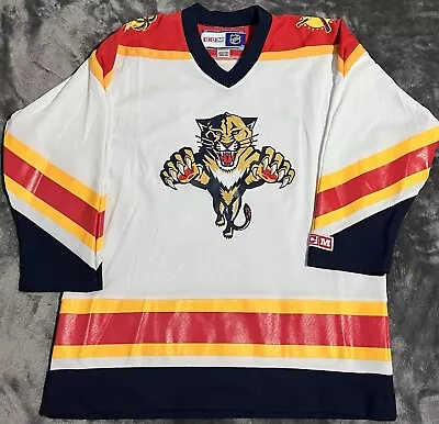 Vintage CCM Florida PanthersNHL Hockey Jersey Boys Large/XL Blank • $50