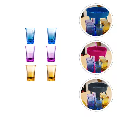  6 Pcs Acrylic Wine Glass Spirit Bullet Cup Glasses Drinkware • £9.99