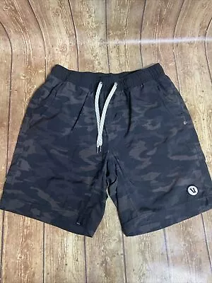 VUORI Shorts Mens S Medium Black Camo The Rise The Shine Lined Gym Shorts • $25