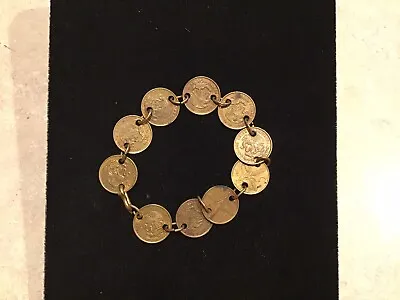 Vintage Pesos Coin Bracelet 1952/53 • $19