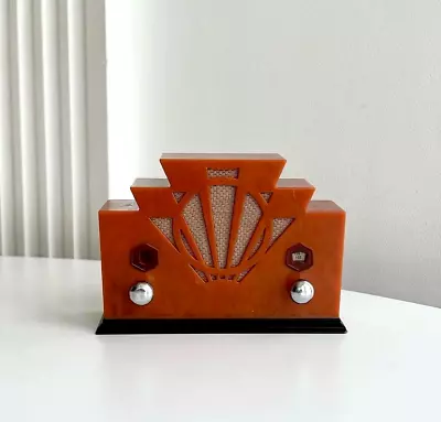 1960 Vintage Miniature Crosley 33/S AM FM Portable Radio Art Deco Italy Works • $145