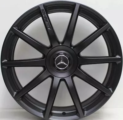 20 Inch GENUINE MERCEDES BENZ AMG S63 2017 MODEL WIDE PACK ALLOY WHEELS IN BLACK • $4499