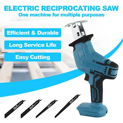 Electric Reciprocating Saw 4xBlade For Makita 18V Battery Cutting Tools Cordless • $33.18