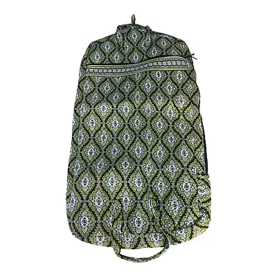 Vera Bradley Vintage Hanging Garment Bag Green Travel Zipper Cambridge • $38.75