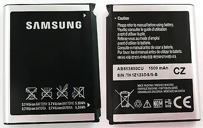 £9.94 • Buy Genuine Samsung Omnia I900 Omnia II I8000 Original Battery AB653850CU