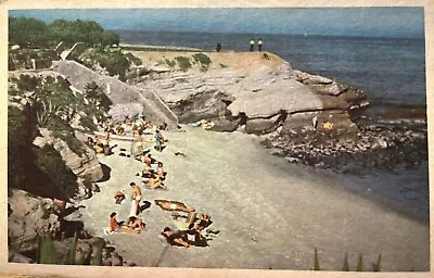 La Jolla California Vintage Beach Postcard CA Waterfront Caves San Diego • $3.50